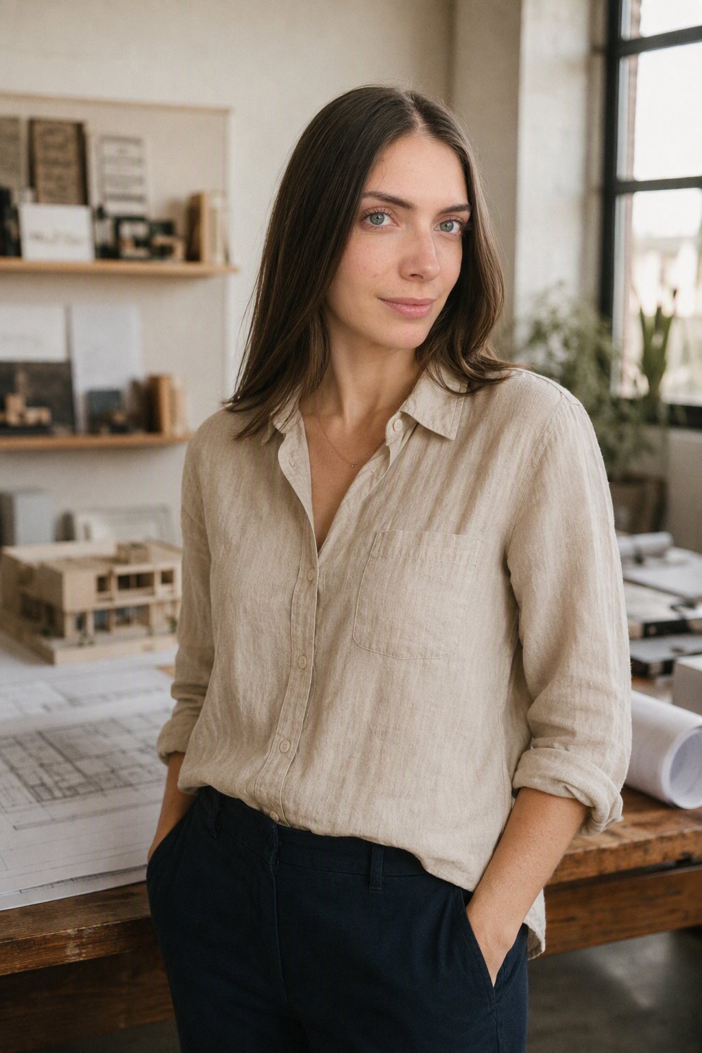 Valeria Radomile, directora del Taller Cimbra, en el estudio